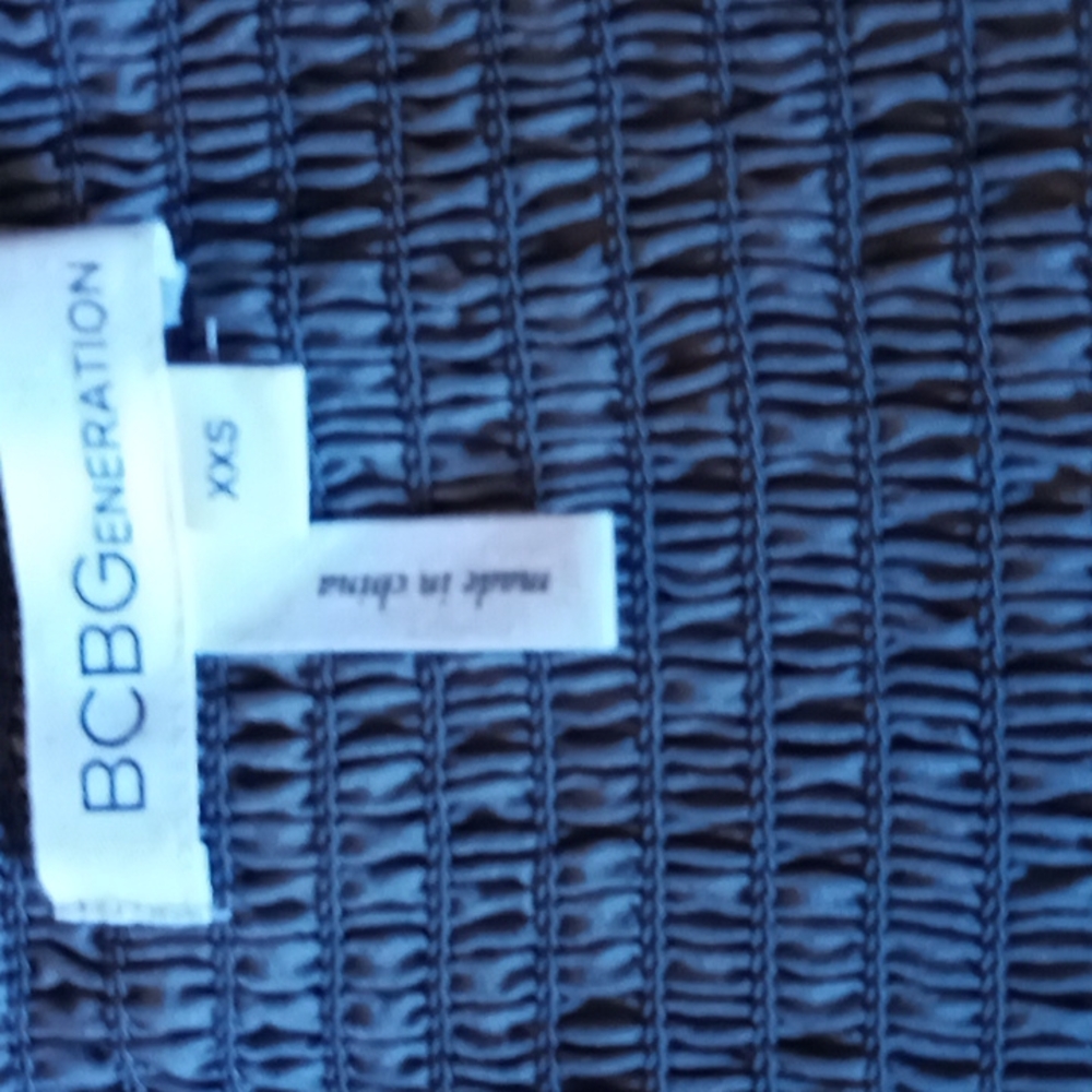 Bcbgeneration Formal Strapless Gray Metallic Shor… - image 5